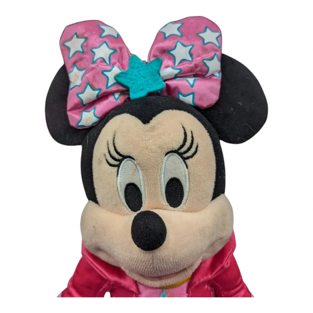 Minnie Mouse Pop‎ Star Singing Plush 10 inch Tested Working Disney Minnie Plush